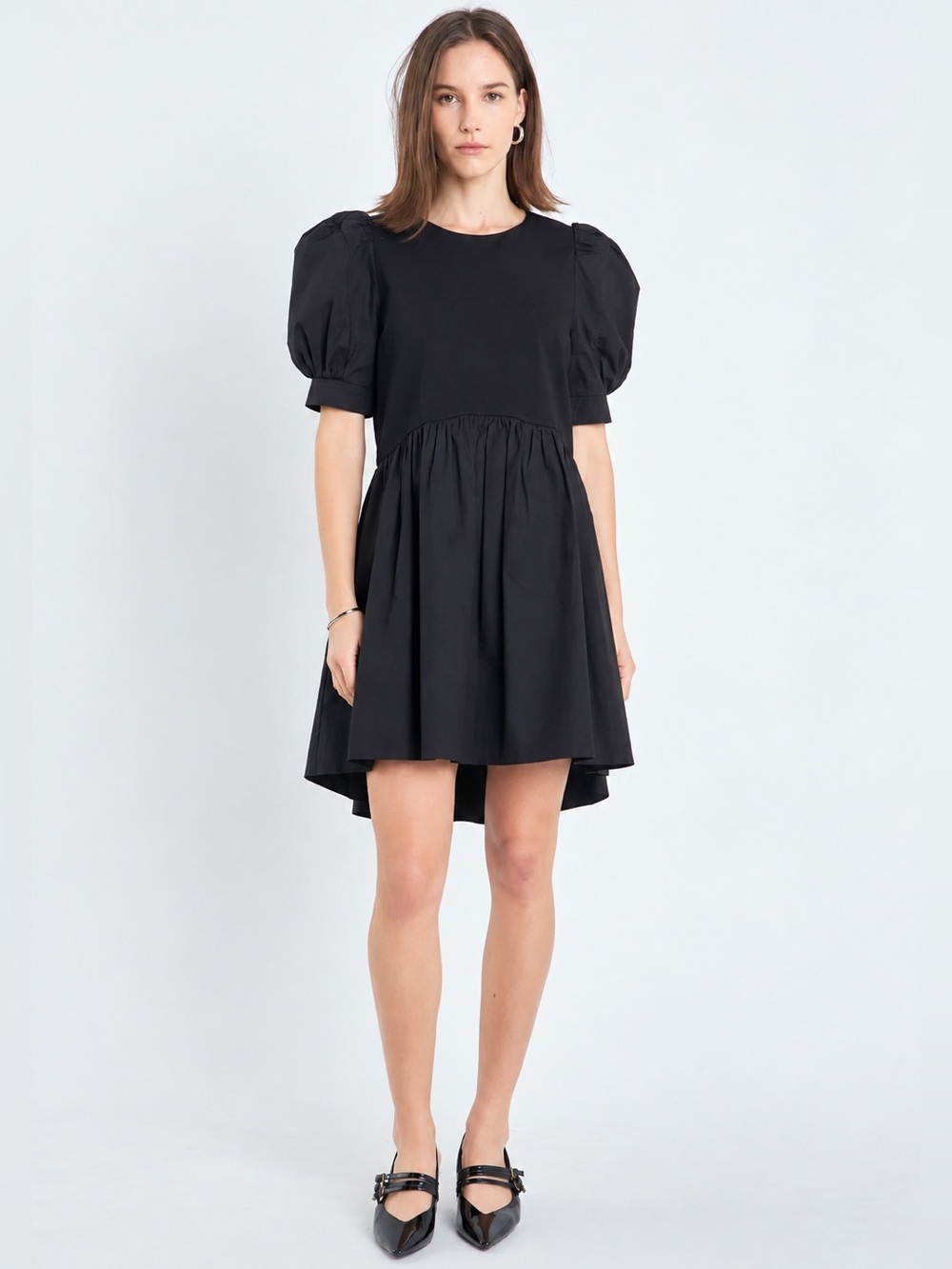 English Factory Scallop Detail Tiered Mini Dress – Size M
